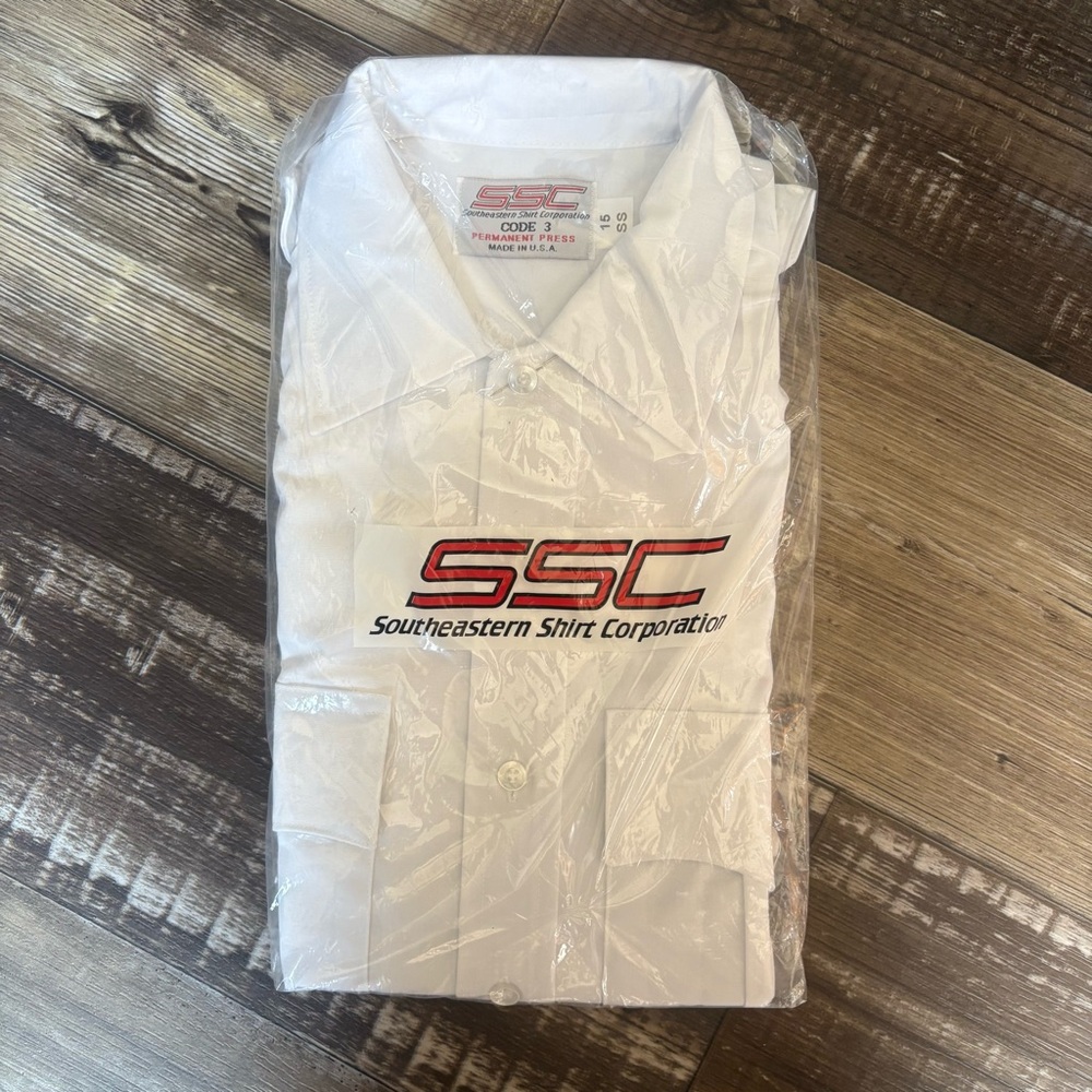 Code 3 Classic White Dress Shirt for Men
